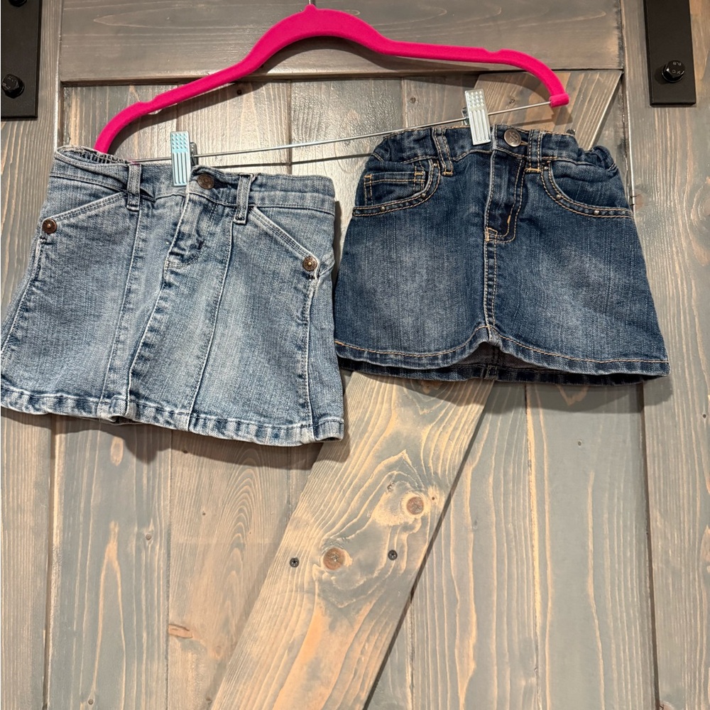 Guess Blue Denim and Children’s Place Skirt Duo